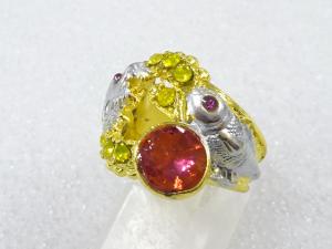 色石　指輪(9号)